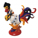 y12581-立體系列-擺飾-手繪陶瓷雞(起家)